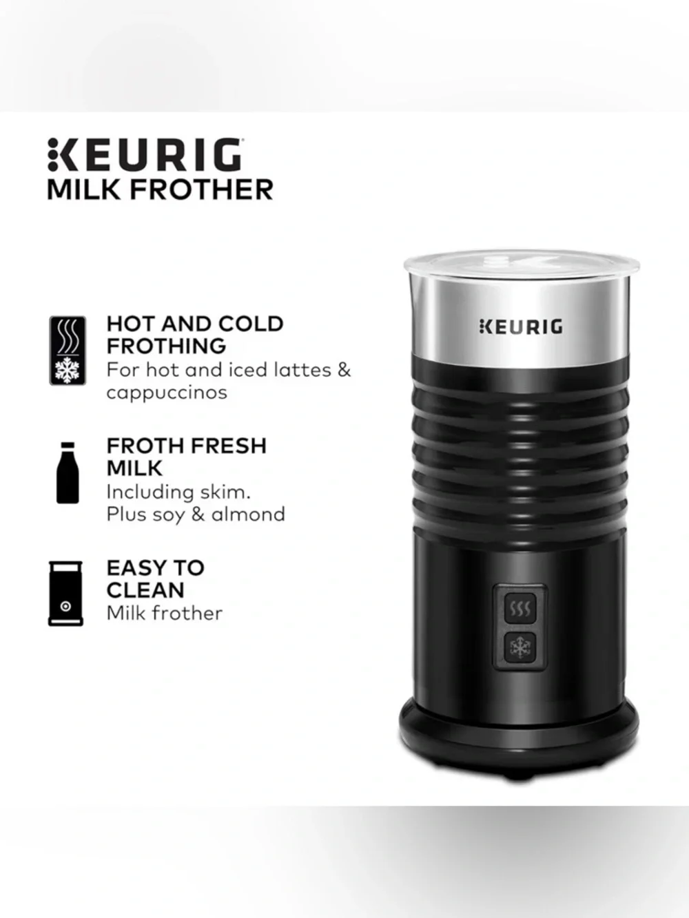 KEURIG Standalone Hot/Cold Frother NIB - Picture 4 of 10